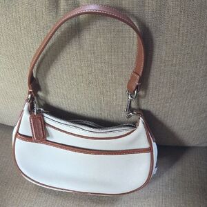 Elegant Cream and Brown Women's Bag